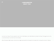 Tablet Screenshot of lamnammoonmuaythai.com